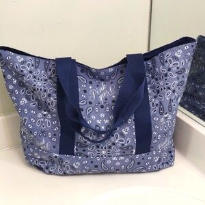PINK Victoria's Secret Reversible Cotton Paisley Tote Bag
